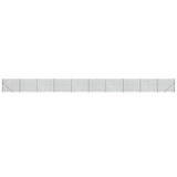 Vidaxl Mesh hegn med flange 1,6x25 m anthracit