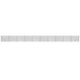 Vidaxl Mesh hegn med flange 2x25 m anthracit