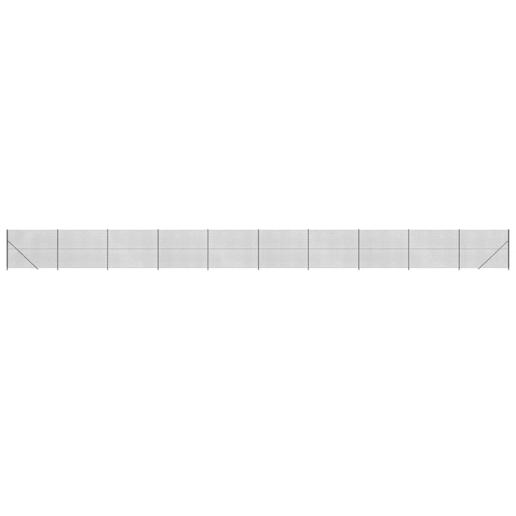Vidaxl Mesh hegn med flange 2,2x25 m anthracit