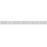 Vidaxl Mesh hegn med flange 2,2x25 m anthracit