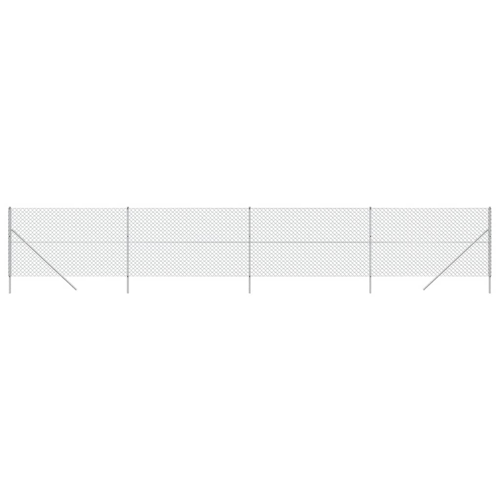 Vidaxl mesh hegn 1,6x10 m sølvfarvet