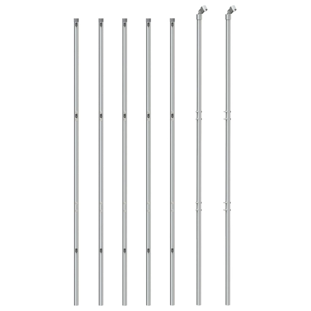 Vidaxl mesh hegn 2x10 m sølvfarvet