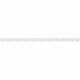 Vidaxl Mesh hegn 1,1x25 m sølvfarvet