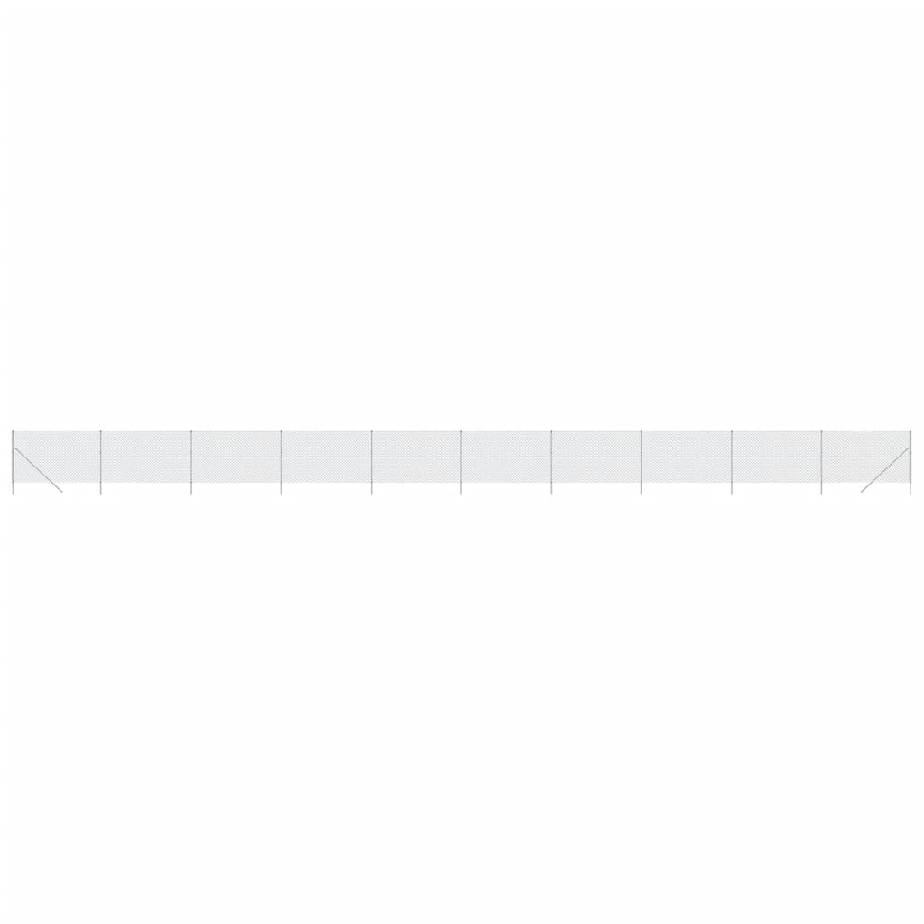 Vidaxl mesh hegn 1,6x25 m sølvfarvet