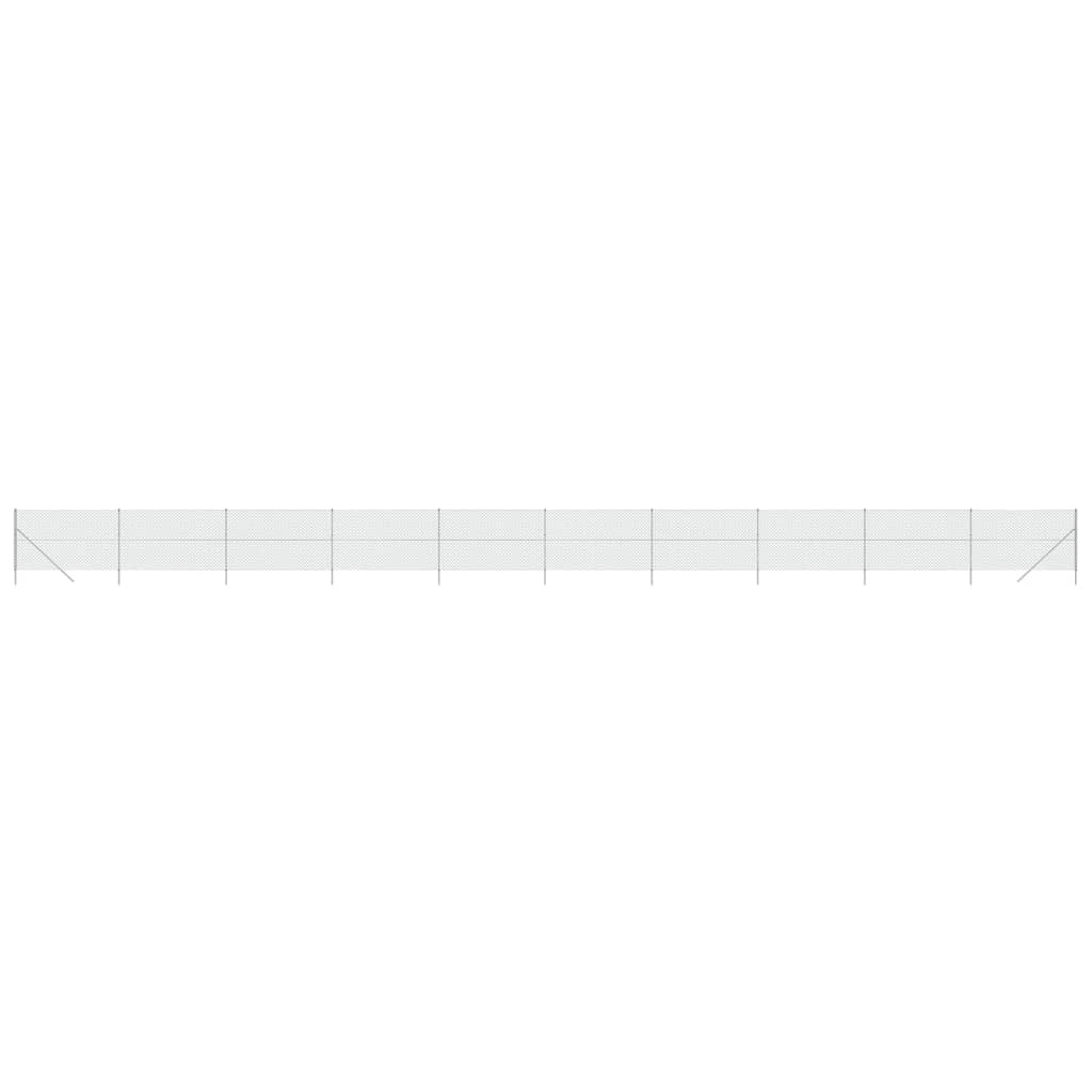 Vidaxl mesh hegn 1,8x25 m sølvfarvet