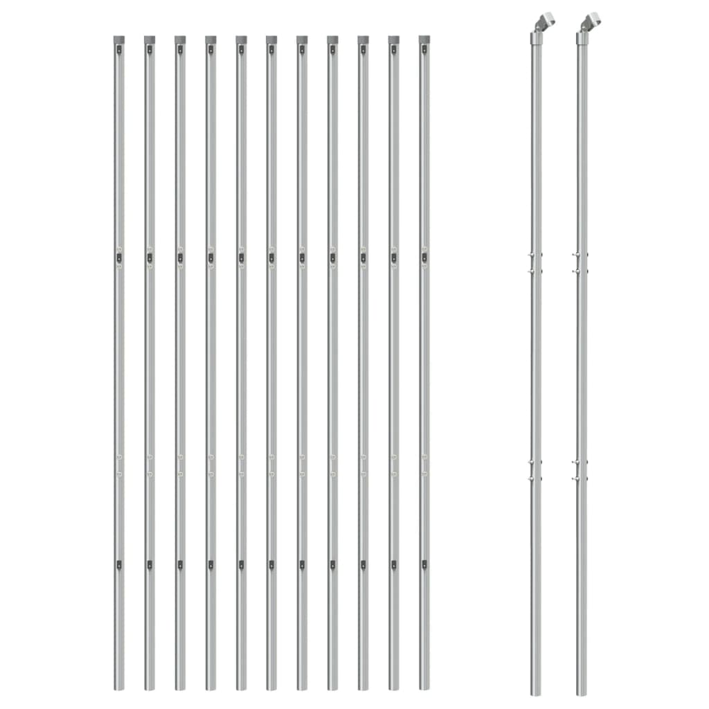 Vidaxl mesh hegn 1,8x25 m sølvfarvet