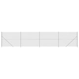 Vidaxl Mesh hegn med flange 2,2x10 m sølvfarvet