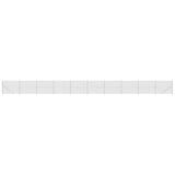 Vidaxl Mesh hegn med flange 1,8x25 m sølvfarvet