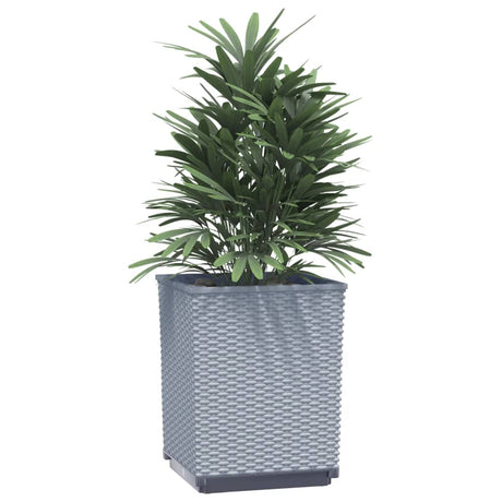 Vidaxx Planters 2 PCS 30x30x37 cm polypropylen lysegrå