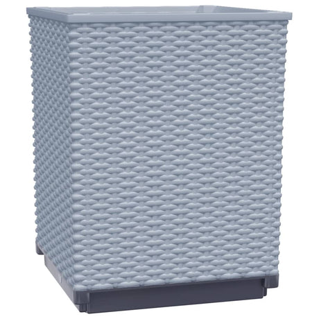 Vidaxx Planters 2 PCS 30x30x37 cm polypropylen lysegrå
