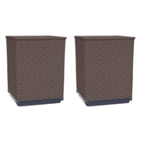 Vidaxx plantekasser 2 stk 30x30x37 cm polypropylen brun
