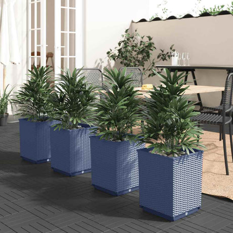 Vidaxx plantekasser 4 stk 30x30x37 cm polypropylen mørkegrå