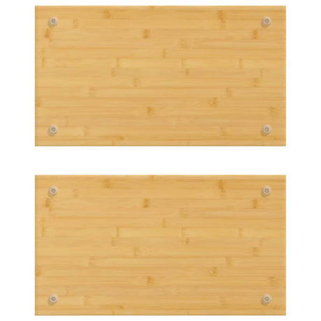 Vidaxl HOB -overtræk 2 stk. 50x28x1,5 cm bambus