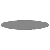 Vidaxl zwembadgrondzeil ø244 cm polyester geotextiel lichtgrijs