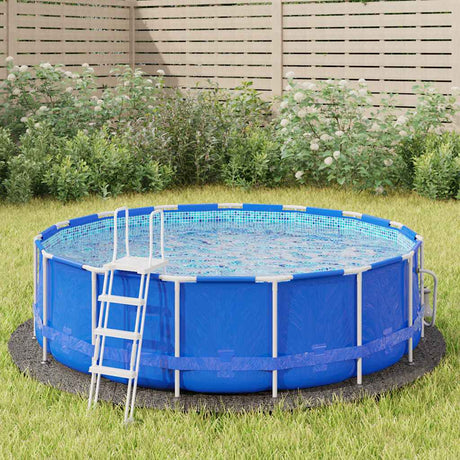 Vidaxx Swimming Pool Groundsheet Ø306 CM Polyester Geotekstil lysegrå