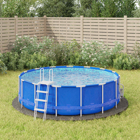 Vidaxx Swimming Pool Groundsheet Ø366 CM Polyester Geotekstil lysegrå