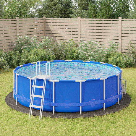 Vidaxx Swimming Pool Groundsheet Ø428 CM Polyester Geotekstil lysegrå