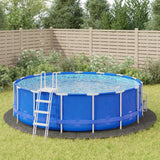 Vidaxx swimmingpool-underlag ø500 cm polyester geotekstil lysegrå