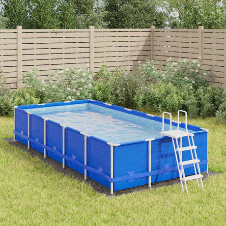 Vidaxx Swimming Pool Groundsheet 500x250 cm polyester geotekstil lysegrå