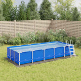 Vidaxx Swimming Pool Groundsheet 550x280 cm Polyester Geotextile lysegrå
