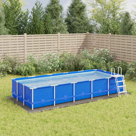 Vidaxx Swimming Pool Groundsheet 550x280 cm Polyester Geotextile lysegrå