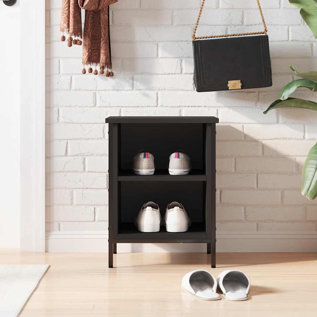 Vidaxl Shoe Cabinet 38x35x50 cm Property Wood Black