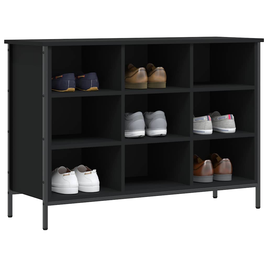 Vidaxx Shoe Cabinet 100x35x70 cm færdig træ sort