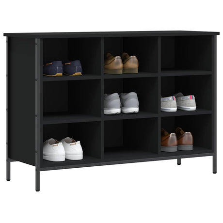 Vidaxx Shoe Cabinet 100x35x70 cm færdig træ sort