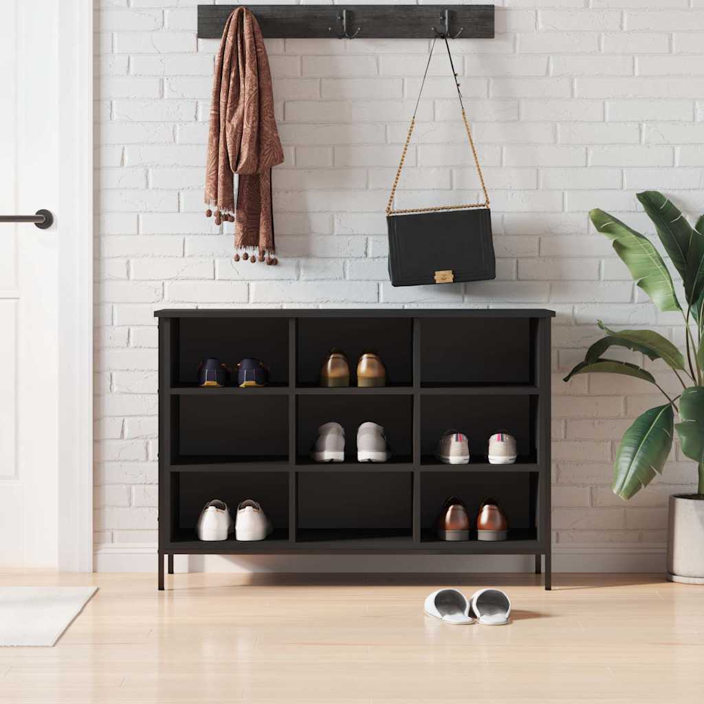 Vidaxx Shoe Cabinet 100x35x70 cm færdig træ sort