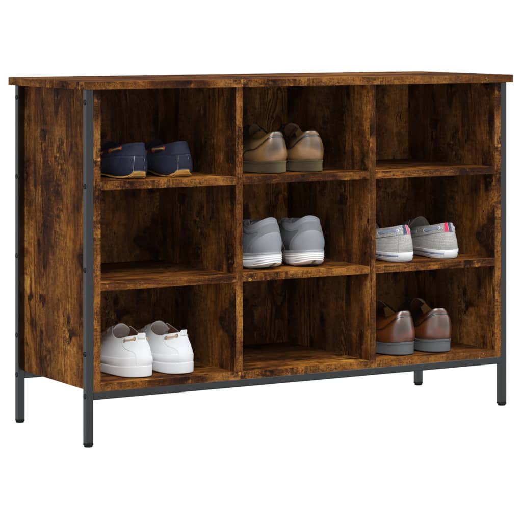 Vidaxx Shoe Cabinet 100x35x70 cm forarbejdet træ, røget eg