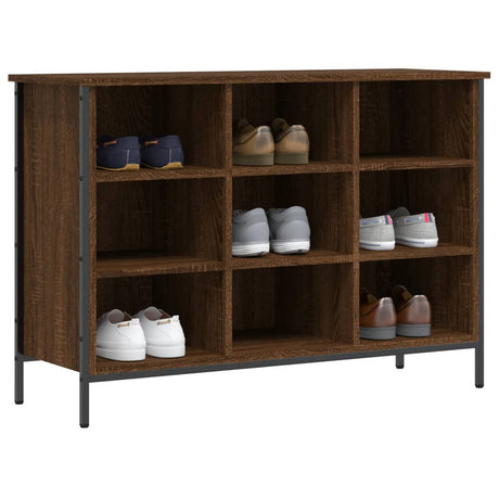 Vidaxx skoskab 100x35x70 cm færdig træbrun eg farve