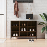 Vidaxx skoskab 100x35x70 cm færdig træbrun eg farve