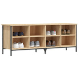 Vidaxl Shoe Cabinet 131x35x50 cm konstrueret træ sonoma eg