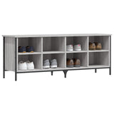 Vidaxx Shoe Cabinet 131x35x50 cm konstrueret træ grå sonoma eg farve