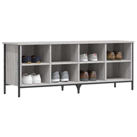 Vidaxx Shoe Cabinet 131x35x50 cm konstrueret træ grå sonoma eg farve