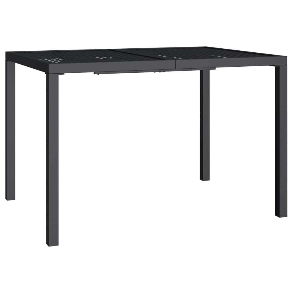 Vidaxl tuintafel 110x80x72 cm staal antracietkleurig