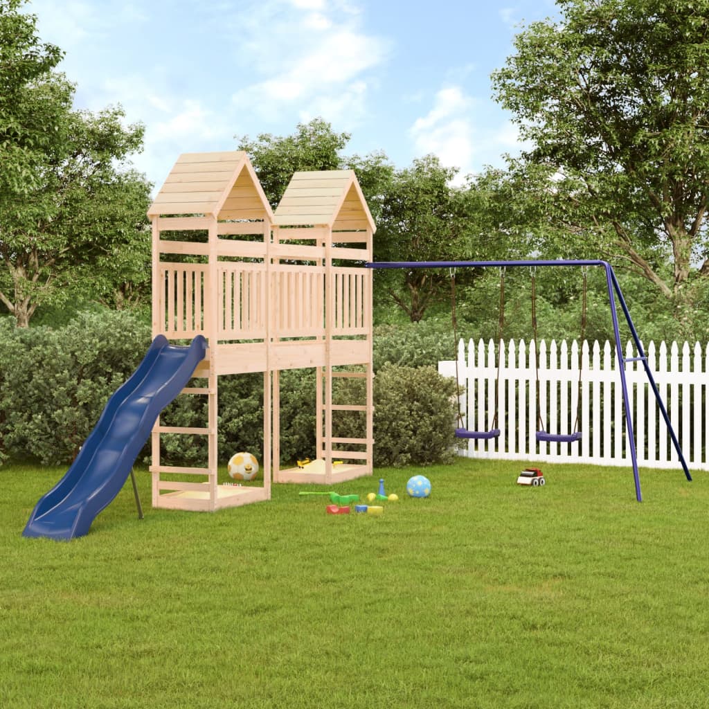 Vidaxl Playhouse Solid Pine Wood