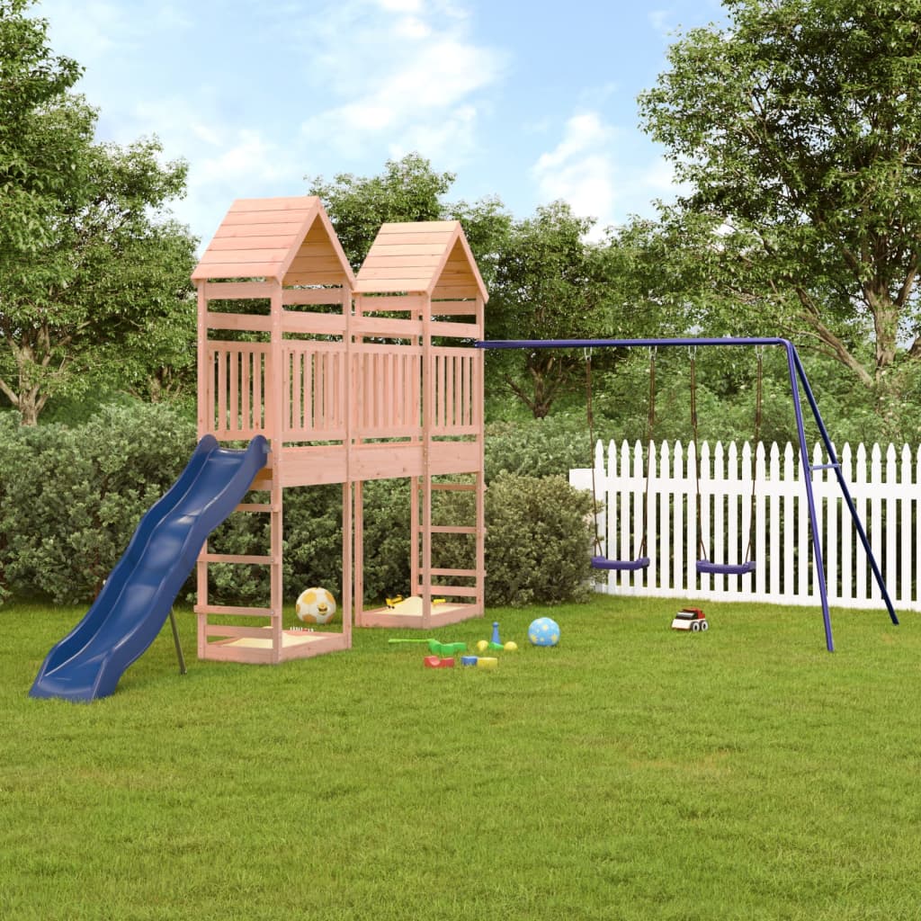 Vidaxl Playhouse Solid Douglas Wood