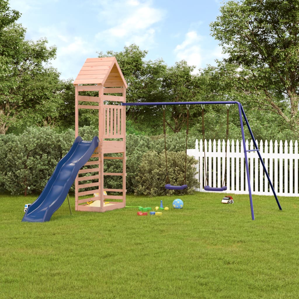 Vidaxl Playhouse Solid Douglas Wood