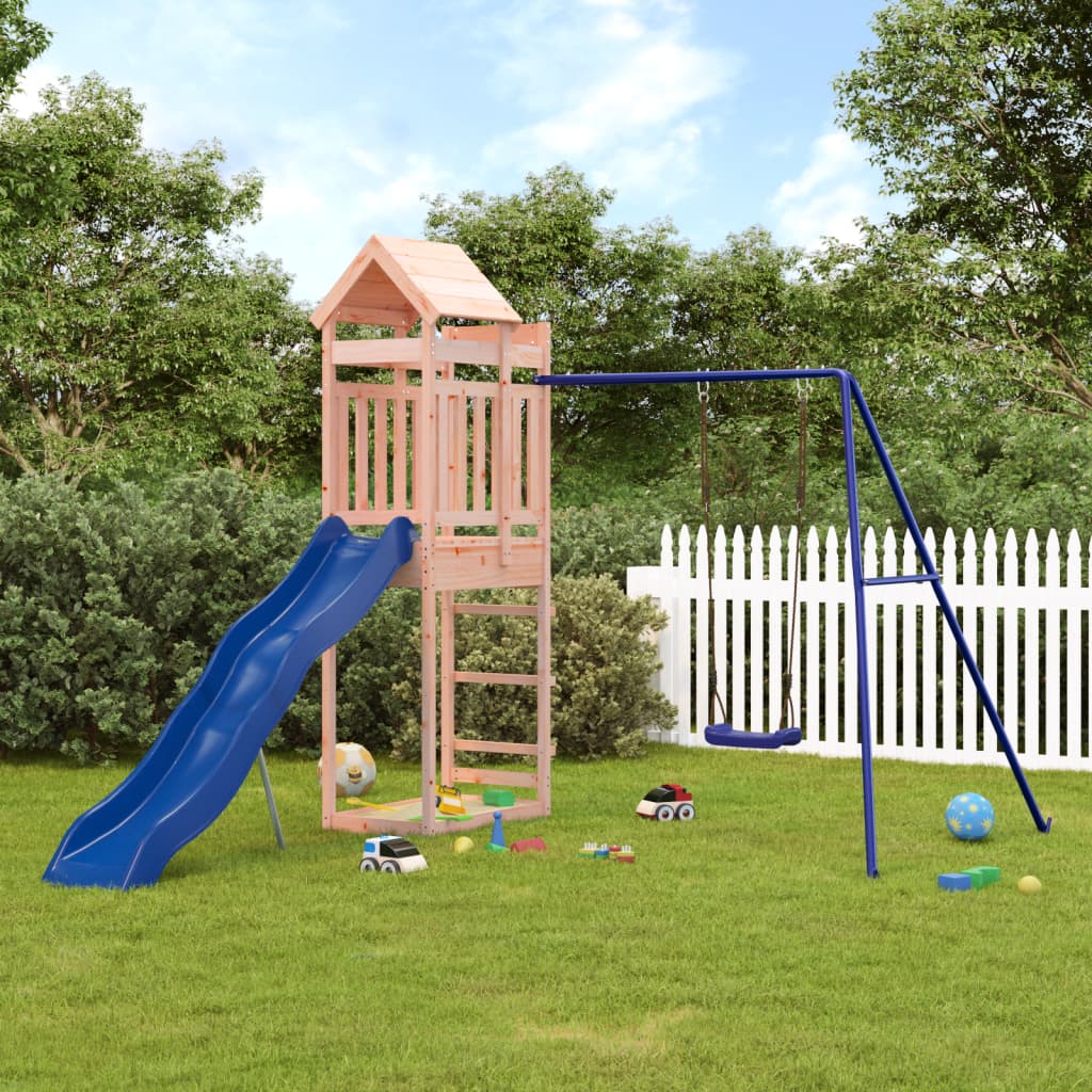 Vidaxl Playhouse Solid Douglas Wood