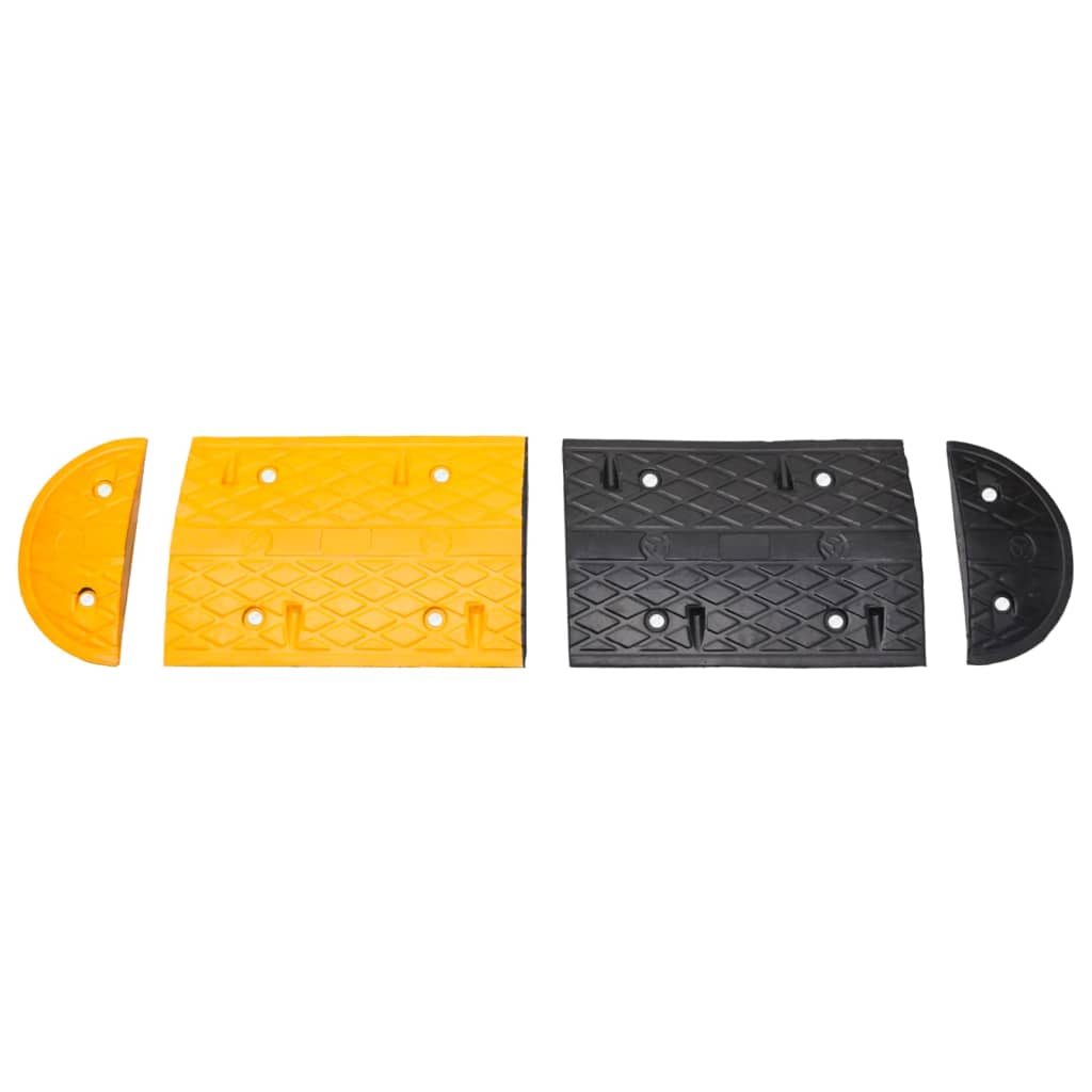 Vidaxx fartbump 226x32,5x4 cm gummi gul og sort