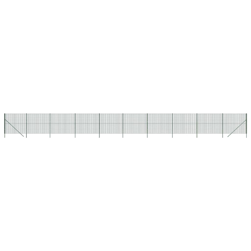 Vidaxl Wire Mesh hegn 1,8x25 m galvaniseret stålgrøn