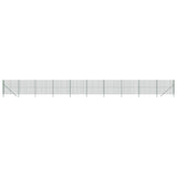 Vidaxl Wire Mesh Fence 2.2x25 M Galvanized Steel Green