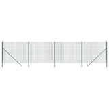 Vidaxxl Wire Mesh Fence 2x10 M Galvaniseret stålgrøn