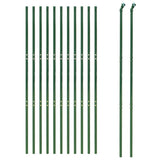 Vidaxl Wire Mesh Fence 2.2x25 M Galvanized Steel Green
