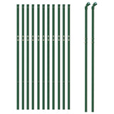 Vidaxxl Wire Mesh Fence 1x25 M Galvanized Steel Green