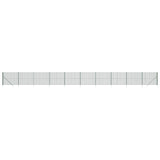 Vidaxl Wire Mesh hegn med malet ankre 2x25 m grøn