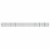 Vidaxl Wire Mesh hegn med malede ankre 2,2x25 m grønt