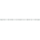 Vidaxl Wire Mesh -hegn med malede ankre 1x25 m grønt