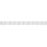 Vidaxl Wire Mesh -hegn med malede ankre 1,4x25 m grønt